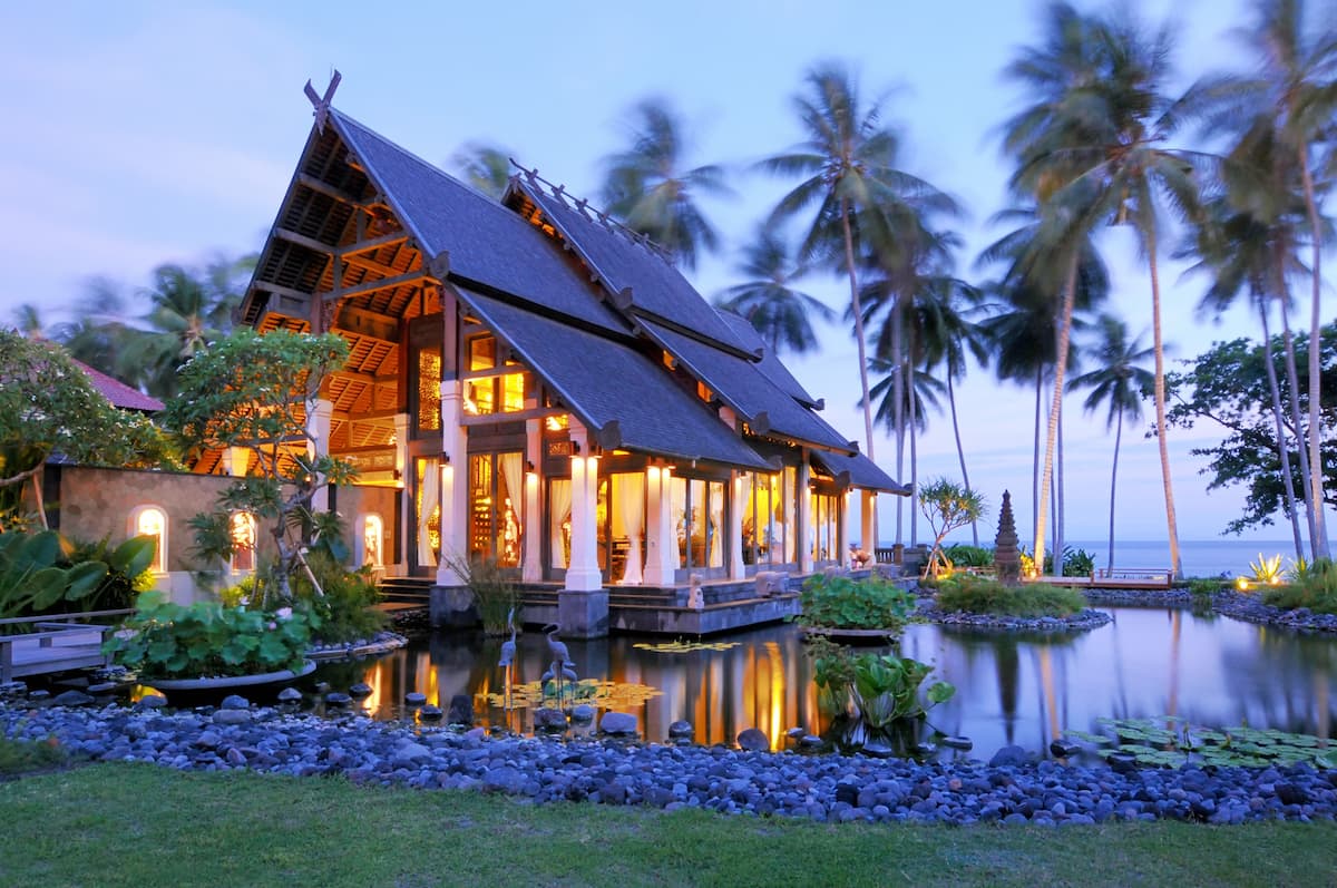 Beachfront Accommodation in secluded East Bali property photograph