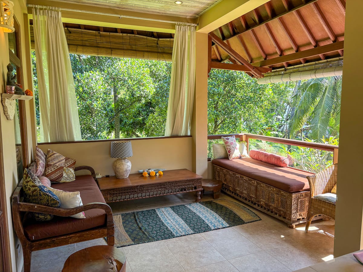 Upstairs terrace living area