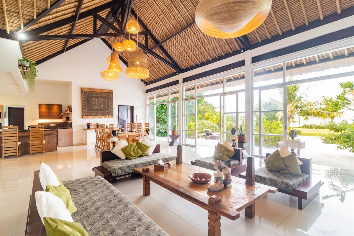 Wide living room